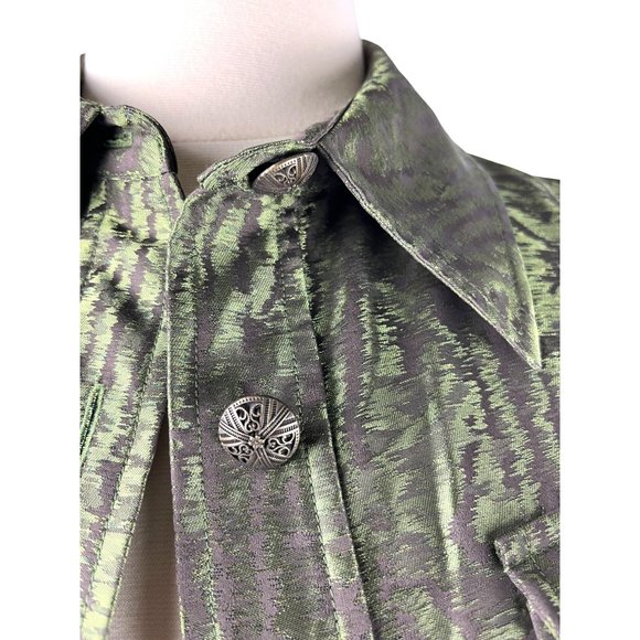 Dana Buchman Shimmer Peplum Jacket, Women's Size 8 - Picture 13 of 16